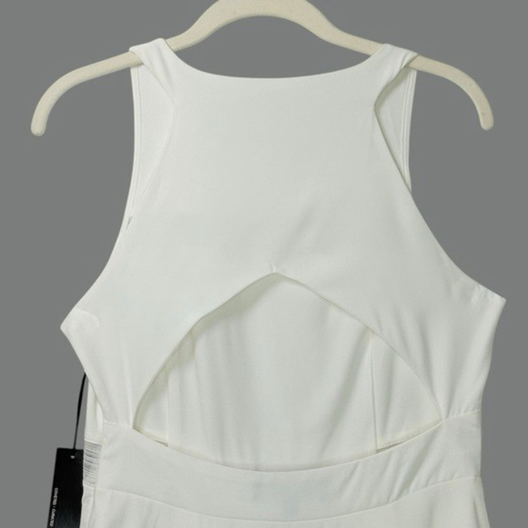 Lulu*s size M Play Nice Ivory Skater Dress Mini HOCO Graduation Bridal Shower - Picture 9 of 16